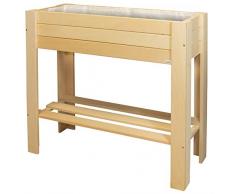 WAGNER Hochbeet GreenBOX Light (Massivholz Natur; 70 x 83 x 34,5 cm; Regalboden; inkl. Pflanztasche) 25029001