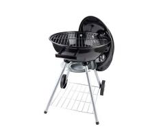 BBQ Collection Grill Holzkohlengrill, schwarz/silber, 50 x 49 x 73 cm
