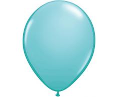 Qualatex 50322 Latex Luftballons Caribbean Blue, 28 cm, 100 Stück