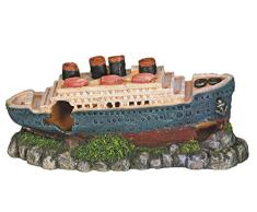 Nobby 28413 Aquarium Dekoration Aqua Ornaments, Titanic, L 26.5 x B 10 x H 12 cm