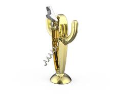 Umbra 1009286-104 Spike 3-in-1 Korkenzieher, Flaschenöffner und Folienschneider, Messing