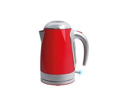 Viceversa VV75033 TIX Elektrischer Wasserkocher, 1,7 l, Rot