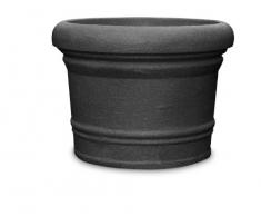 Floralo Pflanztopf Lucca frostsicher, rund, schwarz / granit, 80 xH60 cm