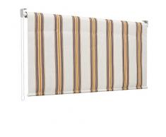 Garden Friend Sonnensegel mit Aluminium-Rollo und Deckenbezug, Höhe 250 cm, Länge 150 cm, grau beige