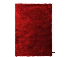 benuta Shaggy Hochflor Teppich Whisper Rot 160x230 cm | Langflor Teppich für Schlafzimmer und Wohnzimmer