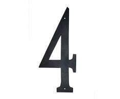 Montague Metal Products Standard-Schriftart, individuelle Hausnummer 4-Inch