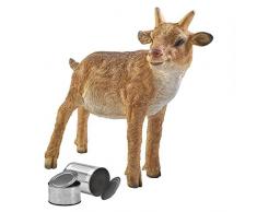 Design Toscano Ärger der Billy Goat Farm Tier Statue, Vollfarbe wirklichkeitsgetreu