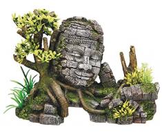 Nobby Aqua Ornaments ANGKOR WAT mit Pflanzen 25 x 12,5 x 18 cm