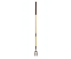 Spear & Jackson 4060NB/09 Pflanzgabel mit langem Stiel, Brauner Holzgriff mit Bronzekopf, 124 x 8 x 4.5 cm