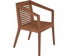 Tramontina 13814/372 Gartenstuhl Bahia Armchair aus Jatoba FSC, edelholz