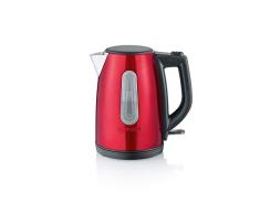 SEVERIN WK 3417 Wasserkocher (ca. 2.200 W, 1 L) fire red metallic /schwarz