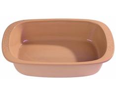 Reston Lloyd Romertopf Auflaufform aus natürlichem glasiertem Ton 2-Quart hautfarben