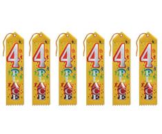 Beistle AR004 Geschenkband, 4 Stück, 5,1 x 20,3 cm, 6 Stück