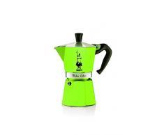 Bialetti 9123 Moka Express Color Espressokocher, Aluminium, Grün