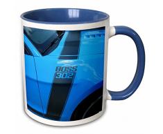 3dRose 62430_6 Mug Becher, keramik, blau/weiß