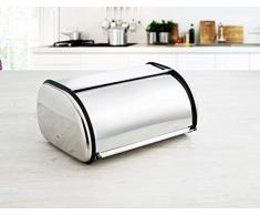 Quid 4960485 Brotkasten, Edelstahl, 33 x 14 x 22 cm