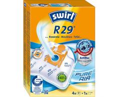 Swirl R 29 MicroPor Plus Staubsaugerbeutel für Rowenta, Moulinex, Tefal Staubsauger, Anti-Allergen-Filter, 4 Stück inkl. Filter