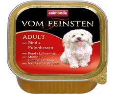 Animonda vom Feinsten Adult 82612 Rind+Putenherzen 22 x 150 g Schale - Hundefutter