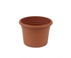 greemotion Pflanzkübel Fiona, UV-Beständiger Blumentopf aus Kunststoff, Pflanzgefäß mit Bodenlöchern, Volumen ca. 5 l, ca. Ø 25 x H 18 cm