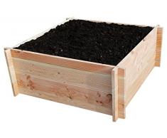 GrünerGarten Hochbeet GGHBGS1101103B, natur, 110 x 110 x 45 cm, GGHBGS110110