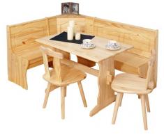 Inter Link Alpine Living Eckbank Gruppe Tisch Stühle Kücheneckbank Sitzbank Esszimmer Kiefer Massivholz Natur lackiert