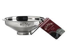 Kilner Easy Fill, Edelstahl Trichter, Silber, 14 x 14 x 5 cm