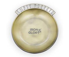 Iron and Glory IAGEP Taschengeld-Tablett – Nachttisch aus Metall für Wechsel, Schlüssel, Münzen, Schmuck, Uhr, Kopfhörer, Zinc