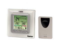 Hama Elektronische Wetterstation EWS-501 mit Uhr, Datum, Wecker und Mondphasenanzeige
