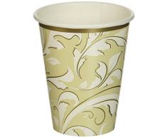 amscan 583851 Party Cups 50Th Wedding Anniversary Papierbecher, Papier, gold