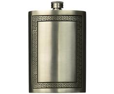 Visol VF4002 Kalos Flachmann, echtes Zinn, 236 ml 8 oz silber