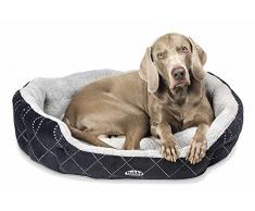 Nobby Komfort Bett oval CENO schwarz / grau L x B x H: 55 x 50 x 21 cm