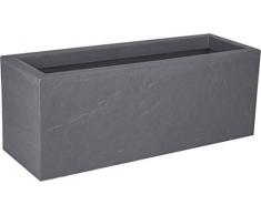 EDA Volcania Up Blumenkasten, Kieselgrau, 80 cm