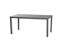 MWH 360003 Elements Tisch, 160 x 90 cm, anthrazit / grau