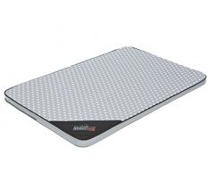 HobbyDog XL Mlijsg18 120 X 80 cm XL (R3) Light Matratze Grau Mit Tupfen, XL, Grau Mit Tupfen