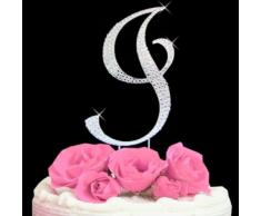 Rhinestone Cake Topper Letter I by other