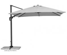 Schneider-Schirme Rhodos Twist, Silbergrau, ca. 300 x 300 cm, 8-teilig, quadratisch Sonnenschirm