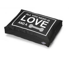 Europet Bernina 671-416389 Kissen D&D All You Need Is Love, 60 x 40 x 12 cm, Farbe schwarz