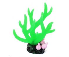 sourcingmap Fische Aquarium Kunstpflanze Coral Wasser Gras Ornament, Grün