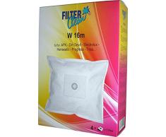 FilterClean W 16m Staubsaugerbeutel, Spezial Filtervlies, Weiß