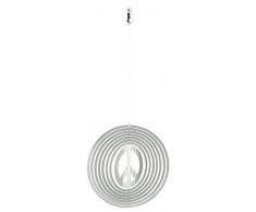 NATURES MELODY - Cosmo Windspiel FRIEDEN, ca. 5 Zoll / ca. 12 cm, silberfarben