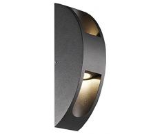 Smartwares LED Up-and-Down Wandleuchte Verona, grau, OD1-VER-SW