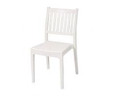 Areta ARE073 Stuhl Minerva, Weiß, 52 x 46 x 87 cm