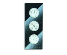 TFA Dostmann Analoge Wetterstation, aus Schiefer, Barometer, Therometer, Hygrometer