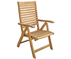 Dehner Klappsessel Macao, ca. 106 x 62.5 x 67 cm, FSC Akazienholz, natur