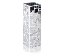 Armena Vase Bastelset aus Spiegelglasmosaik in in verschiedenen Größen, Silber