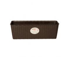 HERSTERA 10007450 Blumenkasten Balconnetta, Braun, 20 x 18 x 16 cm