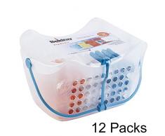 Beldray, Clothes, Hanging, Washing, Clothing, Laundry line pegs, Pack COMBO-5782 Ultra Grip Wäscheklammern, 12 Körbe mit je 48 Klammern, plastik