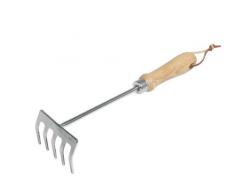 Siena Garden Kleinrechen ClassicLine, Edelstahl mit Holzgriff, 599866