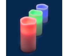 LED Kerzen Multicolor 3PZ.