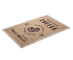 HUNTER Brasilia Hundedecke, Kaffeesack-Optik, mit weichem Plüschbesatz, Wendedecke, 120 x 80 cm